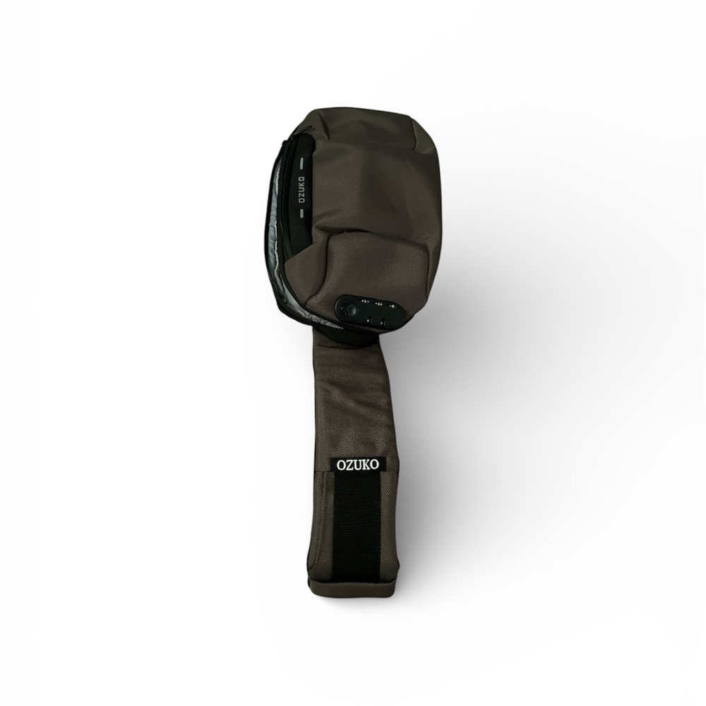 Ozuko Olive Crossbody Bag, Men’s, Waterproof, EUC Antitheft USB Port backpack